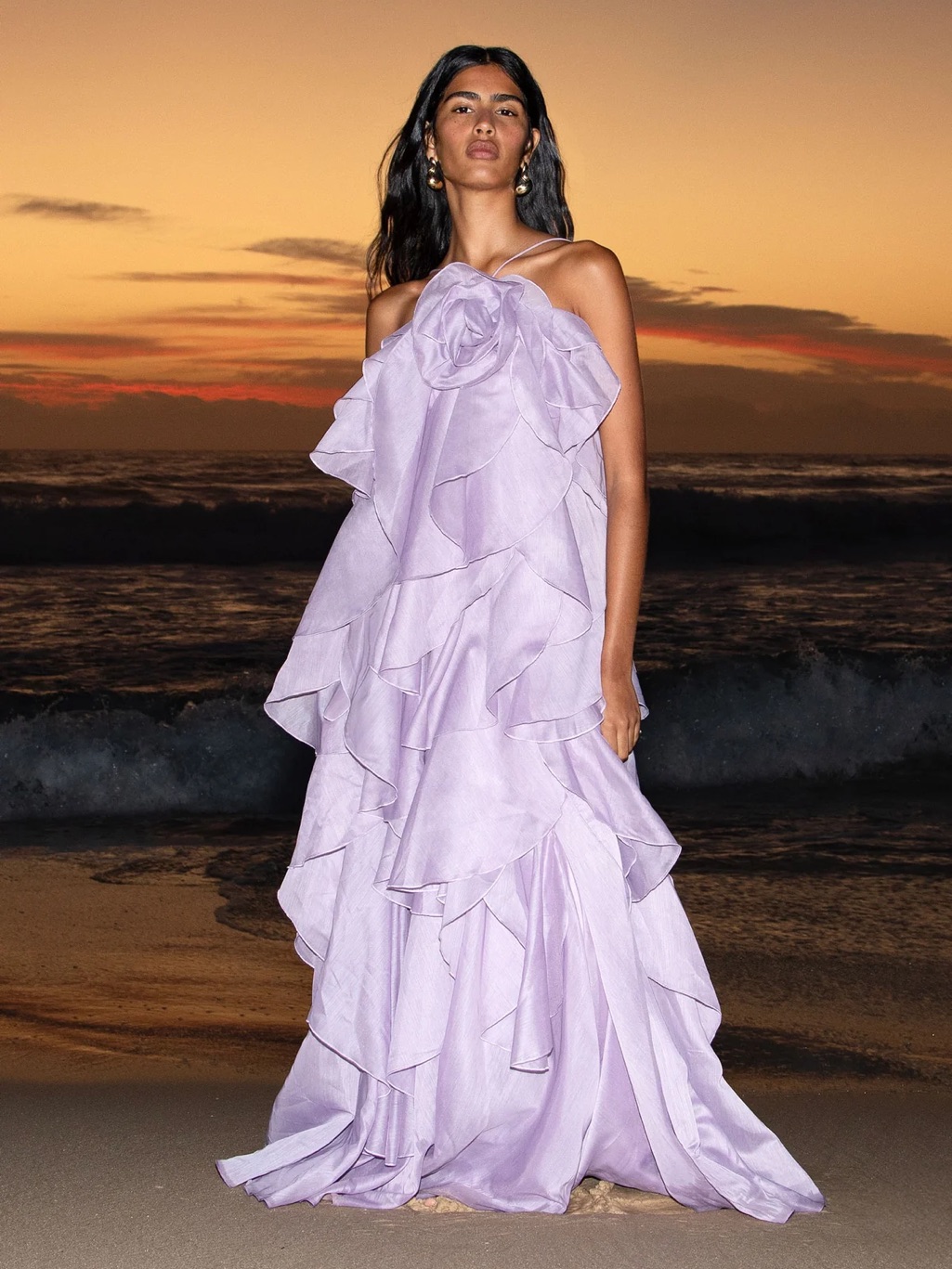Aje Pandorea Layered Maxi Dress